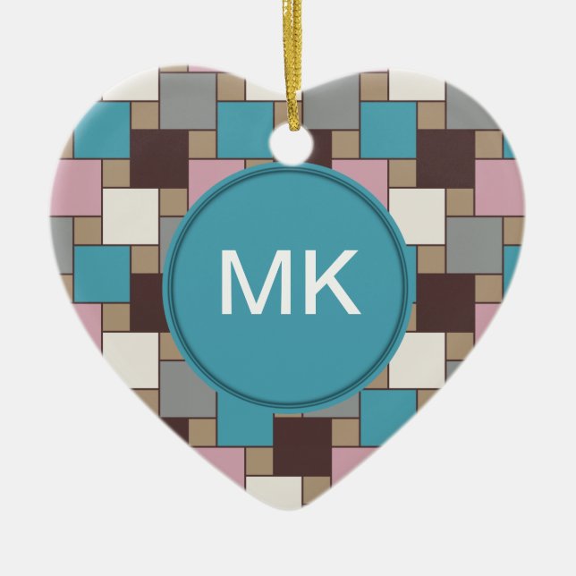 Elegant Pink Nectar Ceramic Tree Decoration (Front)