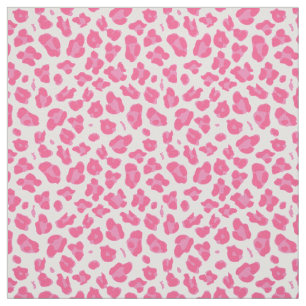 Elegant Pink on Pink Leopard Print Fabric