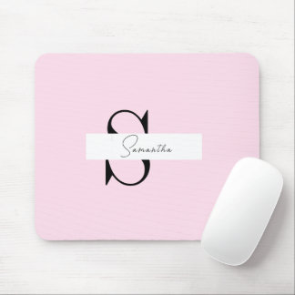 Elegant Pink Pastel Personalised Mousepad
