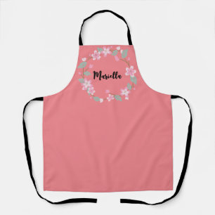 Elegant Pink Personalised Your Name Apron