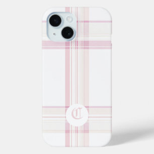 Elegant Pink Plaid Customisable Phone Case