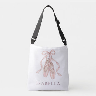Elegant Pink Pointe Shoes Personalised Ballet Tote