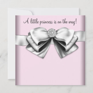 Elegant Pink Princess Baby Shower Invitation