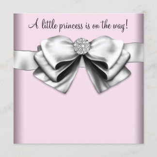 Elegant Pink Princess Baby Shower Invitation