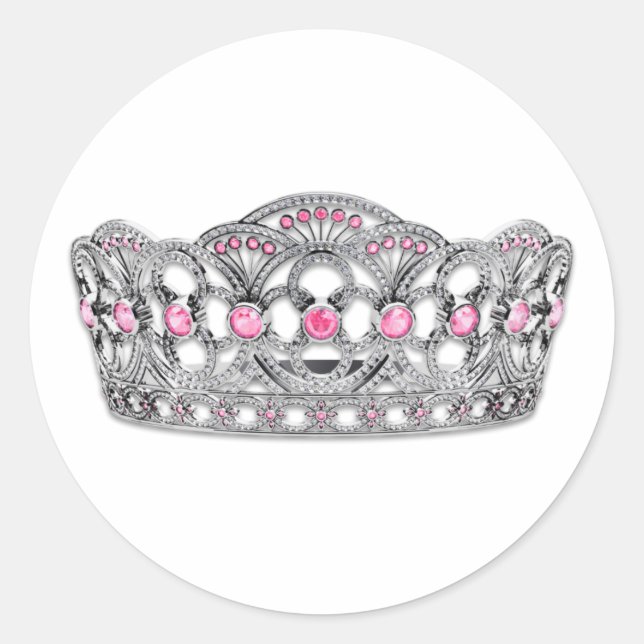 Elegant Pink Princess Stickers (Front)