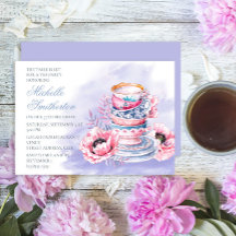 Elegant Pink Purple 75th Birthday Tea Party