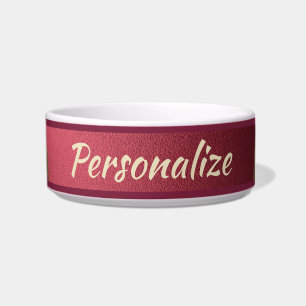 Elegant Pink Purple Glitter Glamourous Dog Cat Bowl