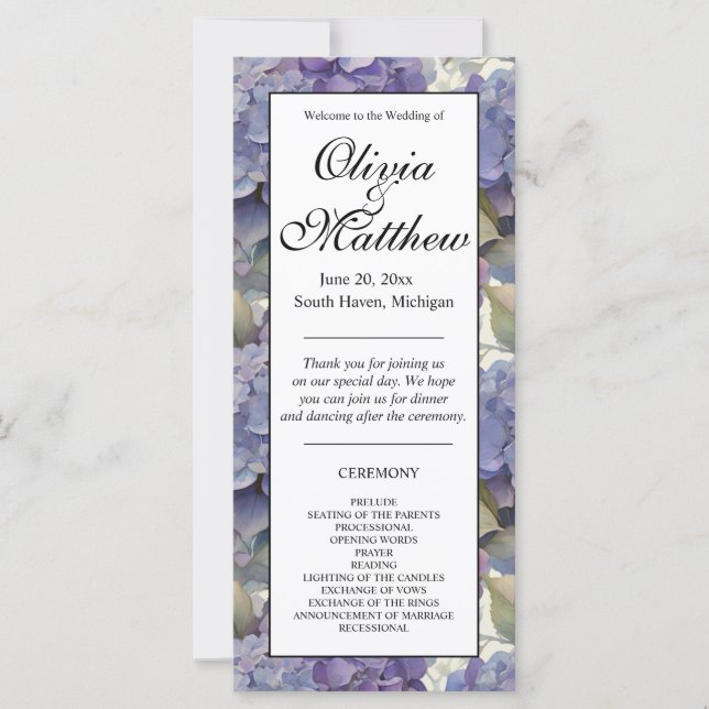 Elegant pink purple orange watercolor floral (Front)