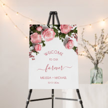 Elegant Pink Romantic 3D Roses Wedding