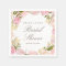 Elegant Pink Rose Bridal Shower Napkins