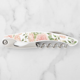 Elegant Pink Rose Garden Corkscrew
