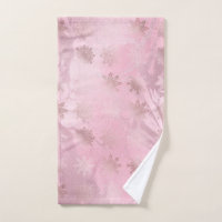 Elegant pink rose gold marble snowflake pattern