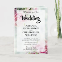 Elegant Pink Roses and Peony Buds Wedding