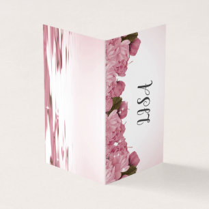 ELEGANT PINK ROSES BUSINESS CARDS