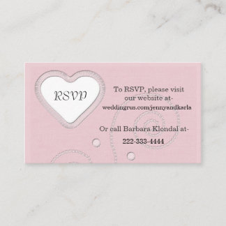 Elegant Pink RSVP Card