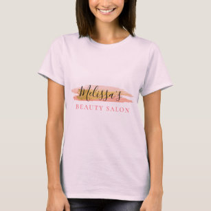 elegant pink salon business T-Shirt