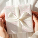 Elegant Pink Stripe Pattern<br><div class="desc">Pink Stripe Vintage Pattern Wrapping Paper</div>