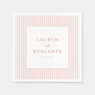 Elegant Pink Stripes Napkin
