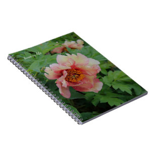 Elegant Pink tone Peony Notebook