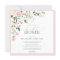 Elegant Pink Watercolor Floral Bridal Shower