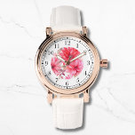 Elegant Pink Watercolor Floral Stylish Chic Womans Watch<br><div class="desc">Elegant Pink Watercolor Floral Stylish Chic Womans Watches features an elegant pink watercolor floral. Created by Evco Studio www.zazzle.com/store/evcostudio</div>