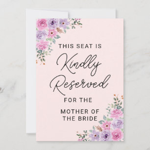 Elegant Pink Watercolor Floral Wedding Invitation