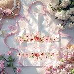 Elegant Pink Watercolor Flower Kitchen Apron<br><div class="desc">Make Mom feel special in the kitchen with this beautiful Happy Mother’s Day floral apron featuring delicate pink watercolor flowers and elegant lettering. Perfect for cooking, baking, grilling, or crafting, this stylish apron adds a touch of love and charm to everyday moments. A thoughtful and practical Mother’s Day gift for...</div>
