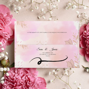 Elegant pink Wedding  Envelope