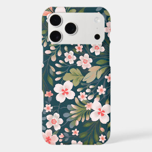 Elegant Pink & White Floral Pattern