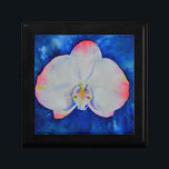 Elegant pink white floral watercolor orchid gift box<br><div class="desc">Elegant pink white floral watercolor orchid</div>