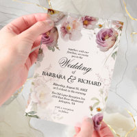 Elegant Pink Wildflower Watercolor Wedding