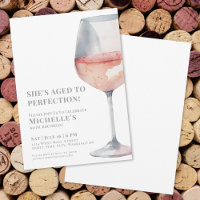 Elegant Pink Wine 60th Birthday Party