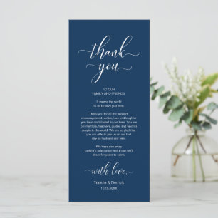 Elegant Place Setting Dinner Party Thank You Card