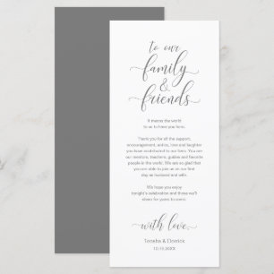 Elegant Place Setting Dinner Party Thank You Card