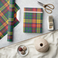 Elegant Plaid Bright Clan Buchanan Tartan