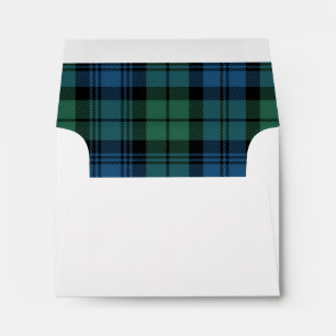 Elegant Plaid Campbell Tartan Envelope