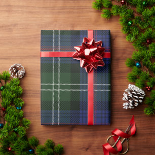 Elegant Plaid Clan Sutherland Rustic Tartan Wrapping Paper
