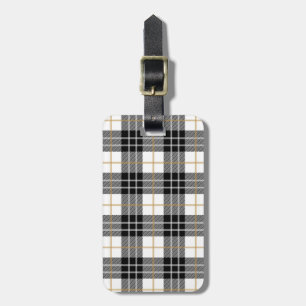 Elegant Plaid Luggage Tag