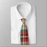 Elegant Plaid Rustic Red Chequered Tie<br><div class="desc">Rustic Red Chequered Plaid Holiday neck tie</div>