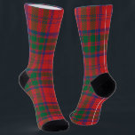 Elegant Plaid Rustic Red Green Tartan Socks<br><div class="desc">Complete your gifting needs with this cute plaid clan Grant tartan pattern socks for back to school,  or any special occasion including birthdays,  anniversaries,  holidays</div>