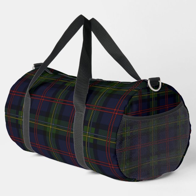Elegant Plaid Rustic Tartan Duffle Bag (Right Corner)