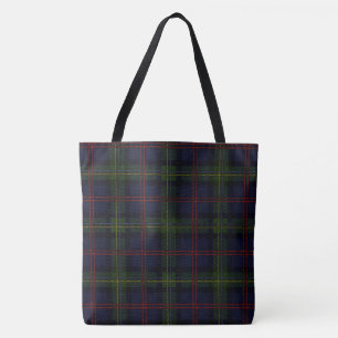 Elegant Plaid Rustic Tartan Tote Bag