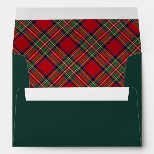 Elegant Plaid Stewart Tartan Envelope