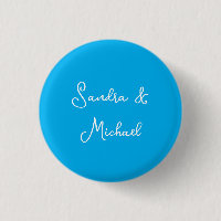Elegant Plain Azure Blue Personalised Custom