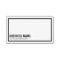Elegant Plain Black Border Business Card