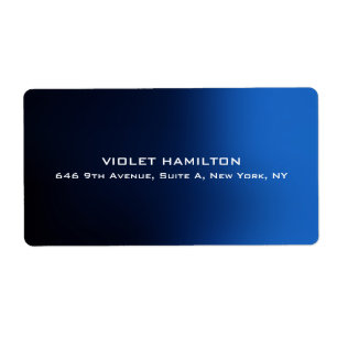 Elegant Plain Blue Professional Modern Minimalist