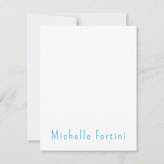 Elegant Plain Simple Minimalist Card (Front)