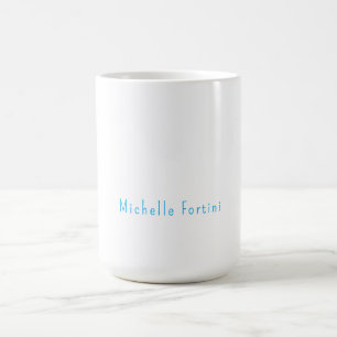 Elegant Plain Simple Minimalist Coffee Mug