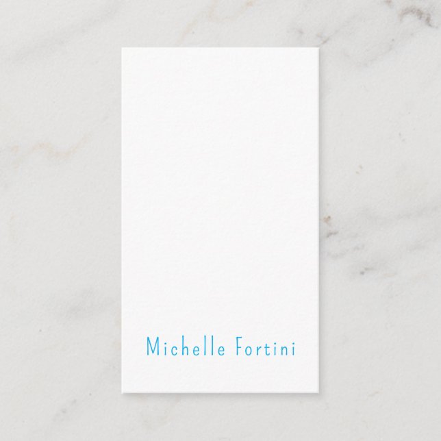 Elegant Plain Simple Minimalist Enclosure Card (Front)