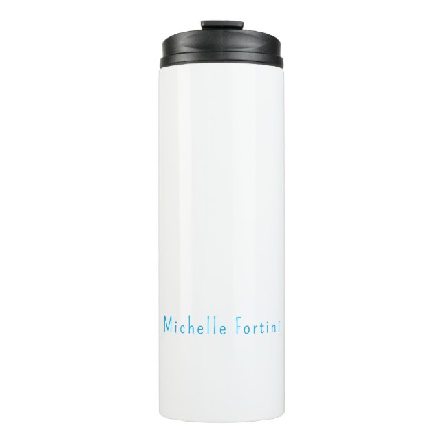 Elegant Plain Simple Minimalist Thermal Tumbler (Front)